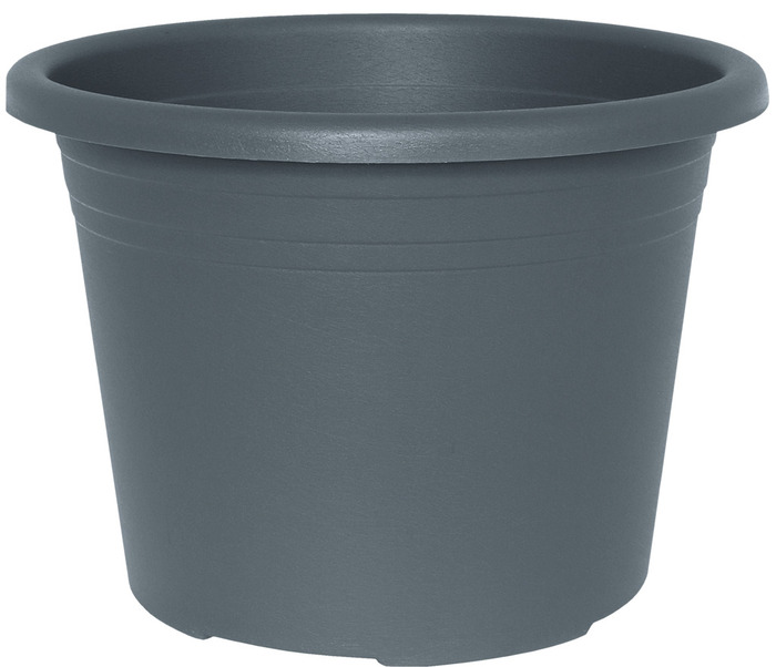 Potte Cylindro plast grå Ø35 cm